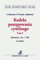 Okładka książki Kodeks postępowania cywilnego Tom I Komentarz do art. 1-366