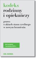Okładka książki Kodeks rodzinny i opiekuńczy