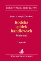 Okładka książki Kodeks spółek handlowych Komentarz