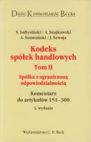Okładka książki Kodeks spółek handlowych tom 2 Spółka z ograniczoną odpowiedzialnością