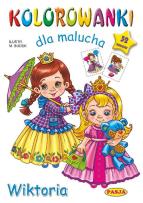 Okładka książki Kolorowanki dla malucha Wiktoria