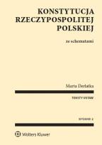 Okładka książki Konstytucja Rzeczypospolitej Polskiej ze schematami