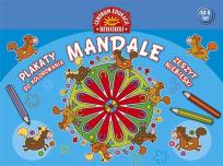Okładka książki Mandale. Plakaty do kolorowania. Zeszyt niebieski