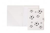 Opakowanie Notes A5 na rzep w kratkę Piłki