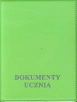 Opakowanie Okładka na dokumenty ucznia pionowa zielona