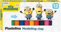 Opakowanie Plastelina 12 kolorów Minionki BAMBINO