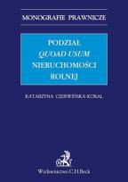 Okładka książki Podział quoad usum nieruchomości rolnej