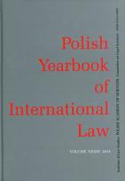 Opakowanie Polish Yearbook of International Law XXXIV/2014