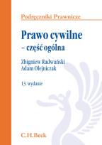 Okładka książki Prawo cywilne część ogólna