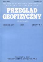 Opakowanie Przegląd Geofizyczny Rocznik LIV 2009 Zeszyt 3-4