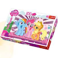 Okładka książki Puzzle 100 My Little Pony Przyjaciółki TREFL