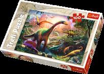 Opakowanie Puzzle 100 Świat dinozaurów
