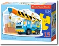 Okładka książki Puzzle 15 elementów Funny Crane Truck