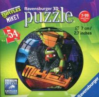 Opakowanie Puzzle 3D Żółwie Ninja 54 Mikey