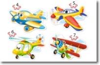 Opakowanie Puzzle 4w1 Funny Planes