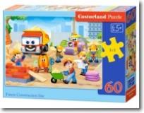 Opakowanie Puzzle 60 elementów Funny Construcion Site