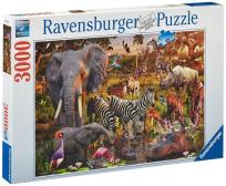 Opakowanie Puzzle Afrykańskie zwierzęta 3000