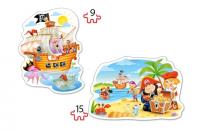 Okładka książki Puzzle Contour 2x Pirate Treasure