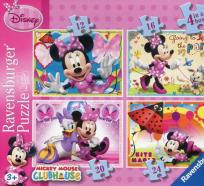 Opakowanie Puzzle Klub Przyjaciół Myszki Miki 4w1