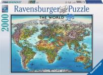Opakowanie Puzzle Mapa świata 2000