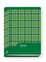 Okładka książki Terminarz 2016 - B7 Kolorowy - kratka zielona