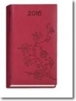 Okładka książki Terminarz 2016 tygodniowy Print - bordowy