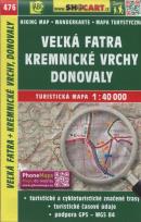Opakowanie Velka Fatra Kremnicke Vrchy Mapa turystyczna 1:40 000