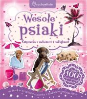 Okładka książki Wesołe psiaki. Książeczka z zadaniami i naklejkami