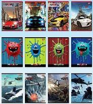 Opakowanie Zeszyt A5/32K kratka MIX chłopięcy (15szt)