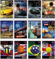 Opakowanie Zeszyt A5/60K kratka MIX chłopięcy I (10szt)