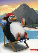 Opakowanie Zeszyt A5 w kratkę 80 kartek Pingwiny 10 sztuk