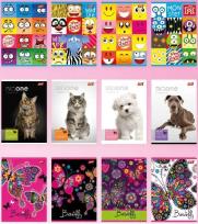 Opakowanie Zeszyt A5/32K linia MIX dziewczęcy (15szt)