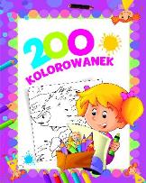 Okładka książki 200 kolorowanek