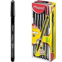 Opakowanie Długopis Ice Fine czarny (12szt) MAPED
