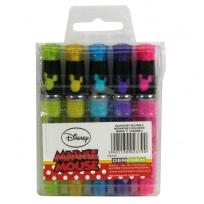 Opakowanie Długopisy żelowe z brokatem 5 kolorów Myszka Minnie