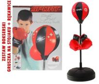 Opakowanie Duży zestaw bokserski gruszka + rękawice