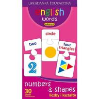 Okładka książki English words Liczby i kształty