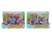 Okładka książki Evi na rowerze z przyczepką, 2 rodzaje