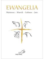 Okładka książki Ewangelie (4 ewangelie) biała z krzyżem