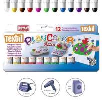 Opakowanie Farby w sztyfcie Textil One 12 kolorów PLAYCOLOR