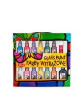 Opakowanie Farby witrażowe 12x22ml 1x62ml TOMA