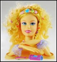 Opakowanie Głowa lalki do czesania stylizacji długie wlosy