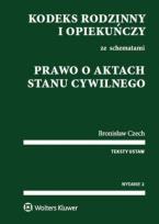 Okładka książki Kodeks rodzinny i opiekuńczy ze schematami. Prawo o aktach stanu cywilnego