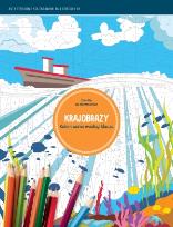 Okładka książki Krajobrazy. Kolorowanie według wzoru. Antystresowe kolorowanki dla dorosłych