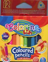 Opakowanie Kredki ołówkowe Colorino trójkątne krótkie 12 kolorów