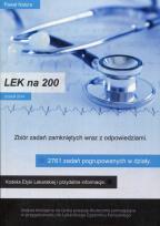 Okładka książki LEK na 200 Zbiór zadań zamkniętych wraz z odpowiedziami