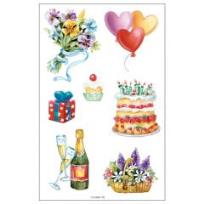 Opakowanie Naklejki A ozdobne Urodziny II