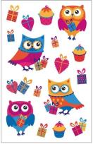 Okładka książki Naklejki A ozdobne Urodziny/Sowy