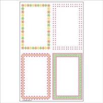 Opakowanie Naklejki A Ramki pastelowe