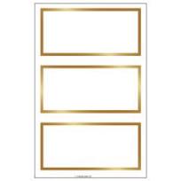 Opakowanie Naklejki A Ramki złote